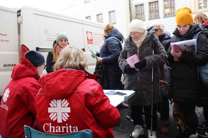 Komunitní centrum. Zdroj foto: Diecézní charita Plzeň 240307_charita_pomaha_ukrajine_03