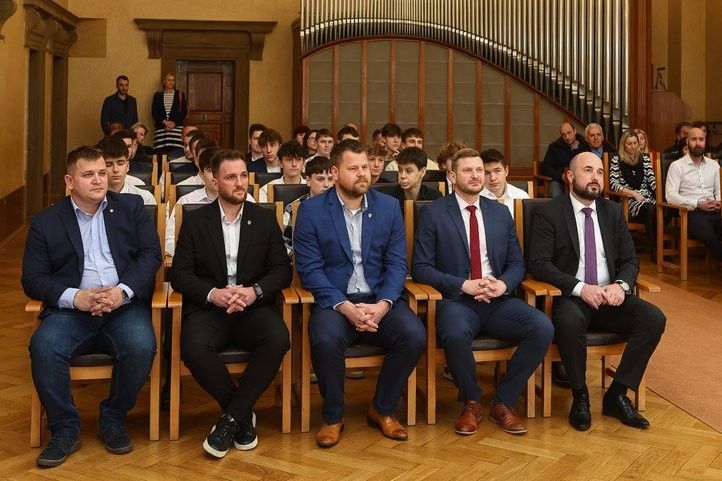 Přijetí futsalistů na plzeňské radnici. Foto: Z. Vaiz 240313_futsaliste_01