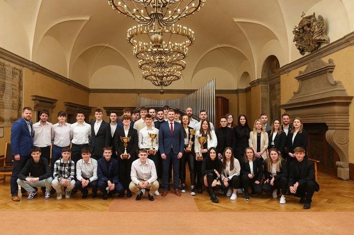 Přijetí futsalistů na plzeňské radnici. Foto: Z. Vaiz 240313_futsaliste_02