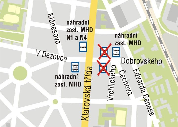Mapa zastávek MHD Dobrovského - 1. etapa 240723_Mapa_Dobrovskeho_Zastavky_MHD_I_et
