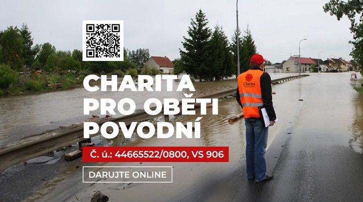 Vizuál sbírky (zdroj: Diecézní charita Plzeň) 240917_Charita_Vizual_Povodne
