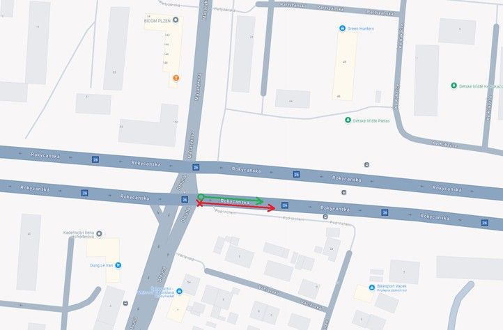 Ilustrační zákres v mapě 241011_Rokycanska_Kolektor