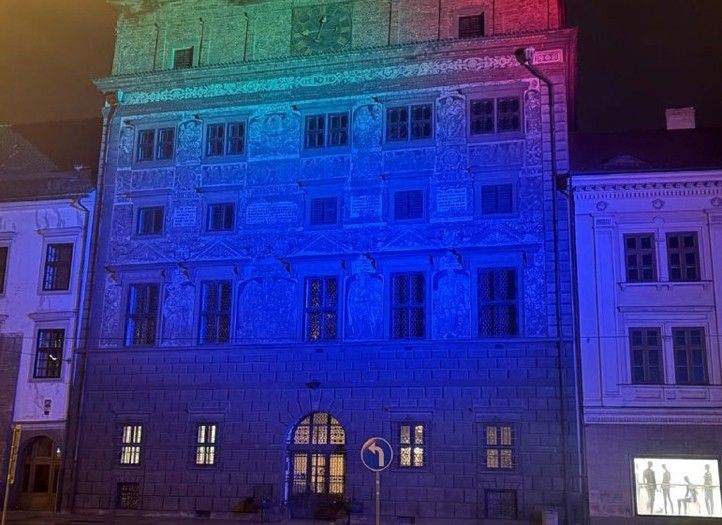 Zdroj foto: Správa veřejného statku města Plzně 250416_Radnice_nasviceni