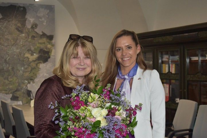 Fotografie z přijetí: M. Krausová 250507_Prijeti_Kantorova_1