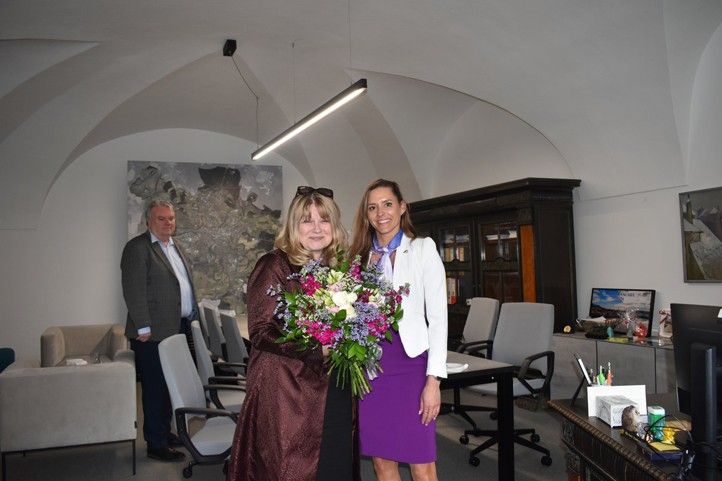 Fotografie z přijetí: M. Krausová 250507_Prijeti_Kantorova_2