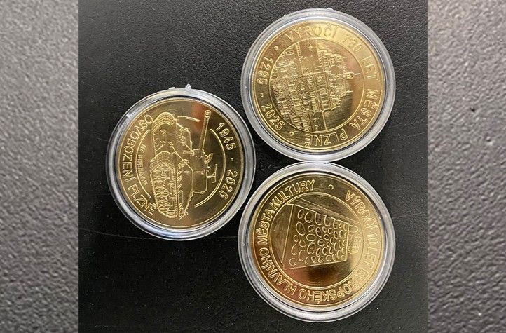 Zdroj fotografií: Plzeň - TURISMUS 250529_Pametni_mince_2