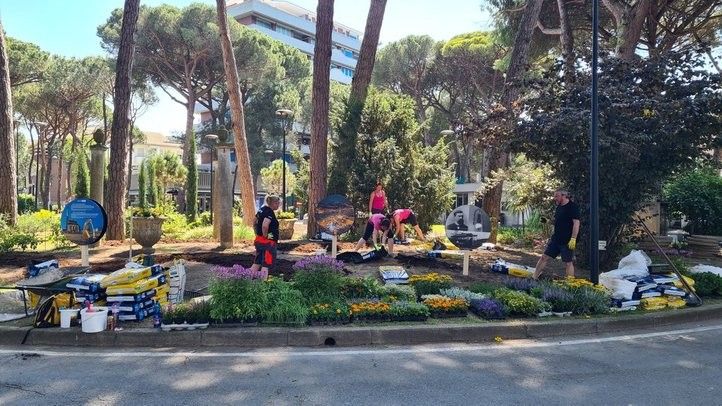 Expozice v italské Cervii. Fotografie: archiv města Plzně 250606_kvetiny_cervia_03