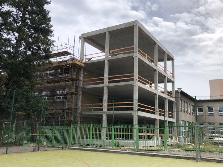 Stavba na 13. ZŠ (zdroj foto: 13. ZŠ, 26.7.2024) 250724_Pristavba_13_ZS_7