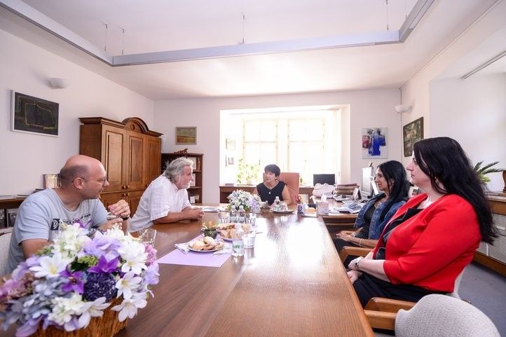 Petr Marovič na plzeňské radnici. Fotografie: M. Pecuch 250905_Marovic_03